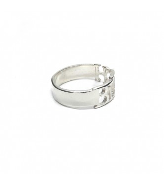 R002240 Handmade Sterling Silver Ring Band BITCH Genuine Solid Stamped 925